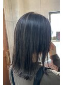 ギャルにならないハイライト×ミディアムロブ外ハネ