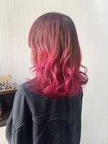 トムキャット(TOM CAT) 夏カラー チェリーレッド ブリーチ グラデーションカラー