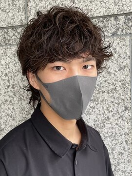 クオル 立川(QOL) 波巻きスパイラルパーマツーブロックツイストパーマメンズヘア