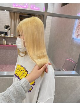 ロンド レア 天神大名店(Lond Le’a) ミルクティーベージュ髪質改善トリートメントインナーカラー