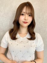 ルームバイシー 新宿(Loom. by Sea)&nbsp;韓国風前髪/シルキーベージュ/グレージュカラー/斜めバング