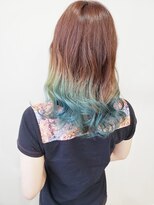 ファイブバイジエクト 堀江(FIVE by The Ect)&nbsp;裾カラーターコイズブルー