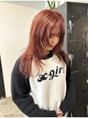 オレンジカラー ブリーチカラー 暖色カラー 担当熊倉