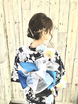 ヘアースペース ムーン(Hair Space MOON) ゆかたの着付けとヘアセットは岡山表町のヘアースペースムーンへ