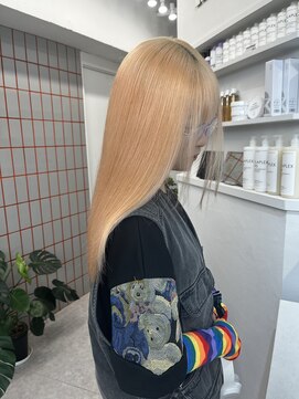 ペレ 渋谷(PELE) 前髪/アンブレラカラー/こなれミディ/イメチェン/ウェーブパーマ