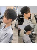 ポイントカラー×刈り上げツーブロックマッシュ　担当:市橋