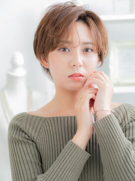 モッズヘア 越谷(mod's hair) アシンメトリー小顔くせ毛風ミニボブマッシュh3越谷20代30代40代
