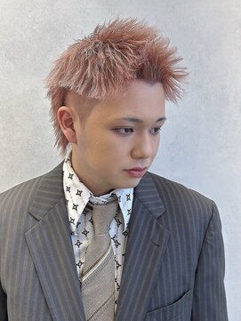 ルースト 西院店(ROOST) スパイキーショート×ピンクカラー