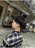 バーバー　ツーブロック/刈り上げ/ツイスパ/ビジネス/かきあげ 