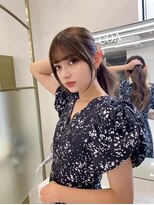 コア銀座メゾン(COA GINZA Maison)&nbsp;髪質改善レイヤーカット前髪カット顔周りレイヤー暗めカラー銀座