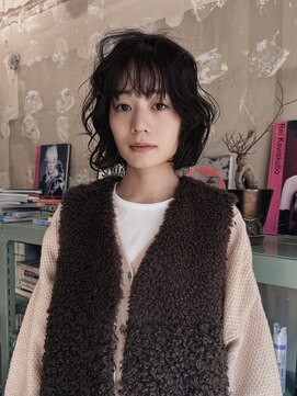 冬のふわっとボブパーマ