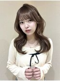 韓国ヘアーハッシュカットレイヤーカットグレージュブリーチ無し