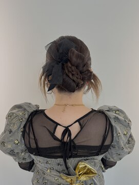 ミンクスオーバー(MINX OVER) 【ヘアセット】リボンヘア/カチモリ