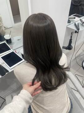 ソワ 北千住(soi) オリーブグレージュ×セミロングレイヤー