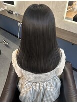 バイ ユア オウン フラワーズ コロン カバ 松本駅前(buy your own flowers : kava)&nbsp;20代30代40代髪質改善トリートメントブルーブラック透け感