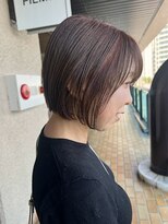 フィルム(FiLMs)&nbsp;透明感シアーブラウン/ショートレイヤーボブ/ナチュラル