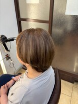 インパークス 新越谷店(INPARKS)&nbsp;丸みボブハイライト白髪ぼかし［新越谷/新越谷駅］