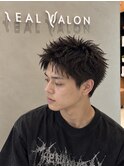 スパイキーショート／アップバングショート
