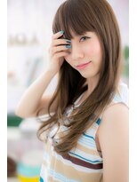 ミック ヘアアンドビューティー 大山店(miq  Hair&Beauty)&nbsp;目力UP！厚めバングのドーリーロングｂ