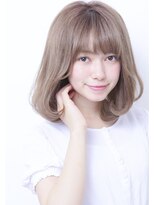 デイズ(days)&nbsp;【DAYS 原宿表参道】ミルクティーカラー小顔厚めバングボブ