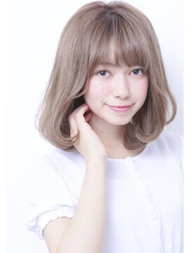 デイズ(days) 【DAYS 原宿表参道】ミルクティーカラー小顔厚めバングボブ
