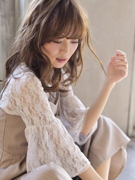 ナナナ パレナ 大津膳所店(nanana parena) 大人かわいい透明感カラー♪柔らかカールstyle【nanana parena】