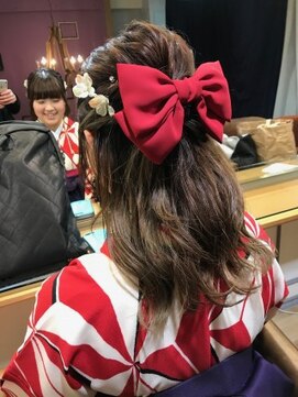ネオリーブアイム 横浜西口店(Neolive aim) 卒業式着付けヘアセット★ゆるふわハーフアップ☆