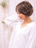 +animo南流山+金髪ショート×ひし形ショートの抜け感ヘア♪c