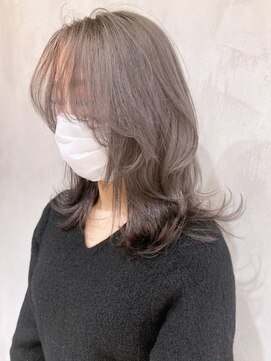 アイティー バイ アルバム 中野店(IT by ALBUM) シルバーベージュ_ラベンダーカラーくびれミディ_ba324991