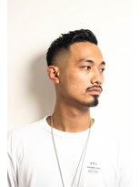 メリケンバーバーショップ フクオカ(MERICAN BARBERSHOP FUK)&nbsp;スキンフェードツイストスパイラルサイドパートセンターパート