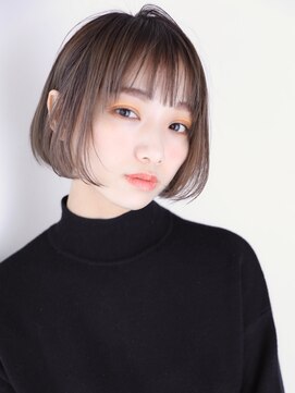 エールバイボヌール(Ere by Bonheur) シースルーバングのナチュラルクールな小顔ボブ