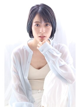 ヘアリゾート バレンタイン(hair+resort valentine) 10代20代30代/ショートボブ/斜めバング/裾カラー