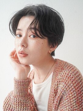 ガーランドツー(Garland 2F) マッシュパーマアッシュブラックメンズライクマッシュショート