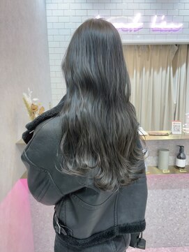 ロンド レア 天神大名店(Lond Le’a) 天神大名ダブルカラーハイライト暗髪グレージュ韓国レイヤー