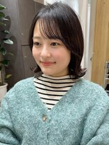 ロンドネートゥル 新潟(Lond naitre)&nbsp;小顔外ハネミディアムボブ