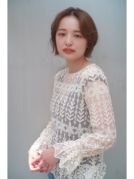 レジュアル(RESSUAL) 切りっぱなしボブエアリーロング美髪ピンクブラウン