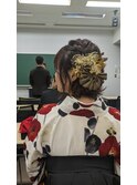 卒業式ヘアセット
