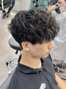 リベル(LIBER) メンズカット×波巻きスパイラルパーマ