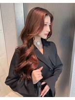 天神美容室 透明感溢れるチョコレート×レイヤーカット×韓国
