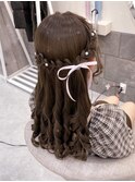 サイドハーフアップ【クランソア】ヘアセット/ヘアメ/心斎橋
