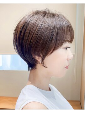 エダ 鎌倉(edA.) 小顔ショート#髪質改善#白髪ぼかし#鎌倉#40代#50代#グレージュ