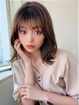 アフロートフクオカ(AFLOAT FUKUOKA) 【福岡初出店☆AFLOAT 福岡】小顔前髪ありくびれレイヤーカット