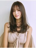 ☆ホワイトグレージュミニウルフデジタルパーマチェリーブラウン