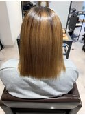 酸性縮毛矯正×ミディアムヘア
