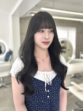 アイシー 表参道(ICY) 韓国くびれヘア/レイヤーカット/透明感オリーブカラー