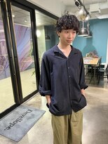 デヴェロペ(Devellope.)&nbsp;メンズ　くせ毛風パーマ　マッシュ