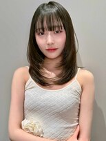 ミンクス 原宿店(MINX)&nbsp;【MINX】くびれヘア＋くすみベージュハイライトカラー_表参道