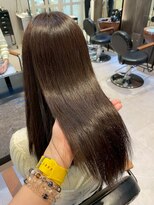 ダブル(W) 艶髪/髪質改善/カラーエステ/ダークブラウン