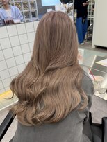 サンクプロジェクト(cinq PROJECT) 韓国ヘア顔周りレイヤーミルクティーベージュグレージュカラー