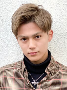 エルマーク 梅田(L-MARK) ダブルカラー/ブリーチ/ミルクティー/ヘアカラー/men's